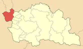 Сообщество Самарина на карте общины Гревены