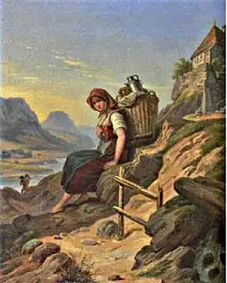 Отдыхающая молочница. Ок. 1835