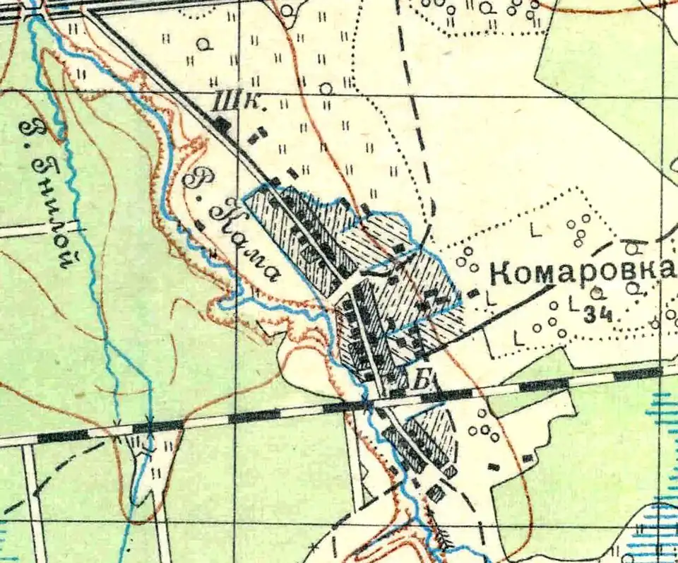 План деревни Комаровка. 1930 год