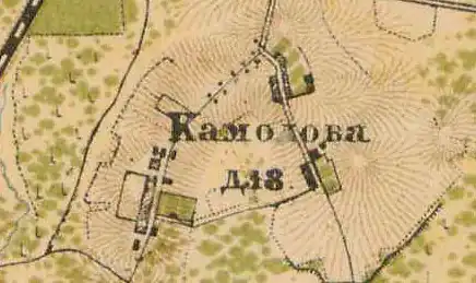 План деревни Коммолово. 1885 год