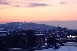 Вид на курган Костюшко с улицы Кракова