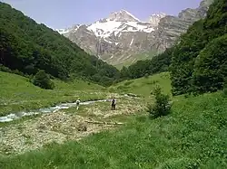 Река Длабока у водопада Кораб