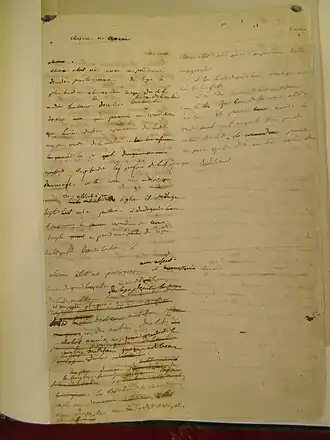 Рукопись повести из собрания замка в Курнике