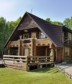 Деревянный домик в центре отдыха «Oxforell»