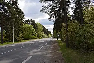 Перекрёсток с улицей Козе пыйк (слева) в направлении от улицы Пирита