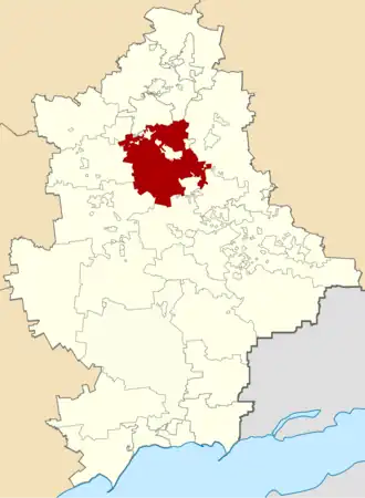 Константиновский район на карте