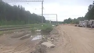 Формирование профиля второго главного пути