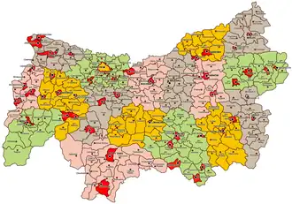 Краковское воеводство на карте