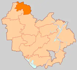 Красновское сельское поселение на карте