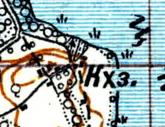 Колхоз Красный Октябрь на карте 1926 года