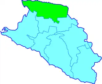 Ейский отдел на карте