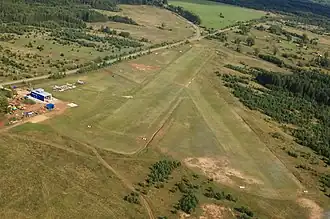 Посадочная площадка "Кучаны" с воздуха