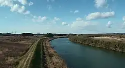 Нижнее течение реки в январе 2014 года