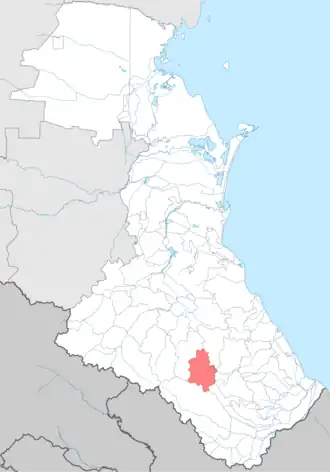 Кулинский район на карте