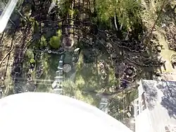 Этнографический сад музея (вид со смотровой площадки)