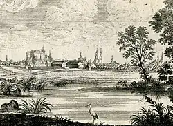 Панорама Нюрнберга. Офорт