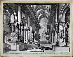 Нюрнберг. Церковь Святого Зебальда. 1693. Офорт