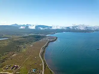 Вид на город со стороны села Китового