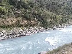 Река Куррам летом 2010 года.