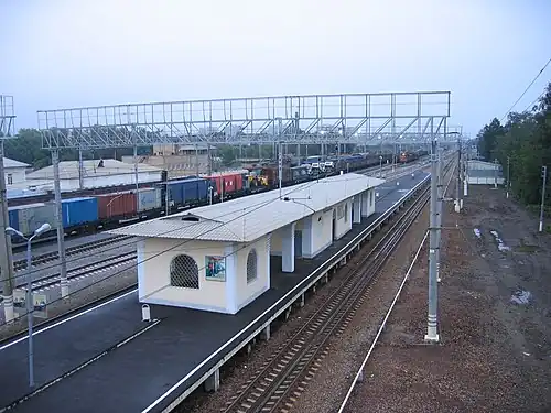 Станция Кусково (вид в сторону платформы Новогиреево)