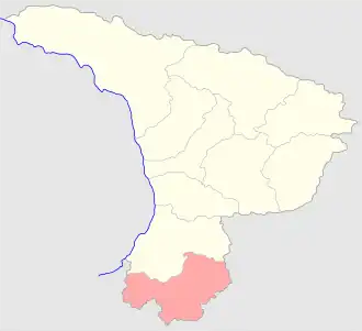 Артвинский округ на карте