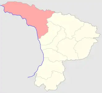 Сухумский округ на карте