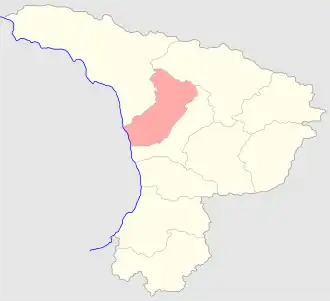 Зугдидский уезд на карте