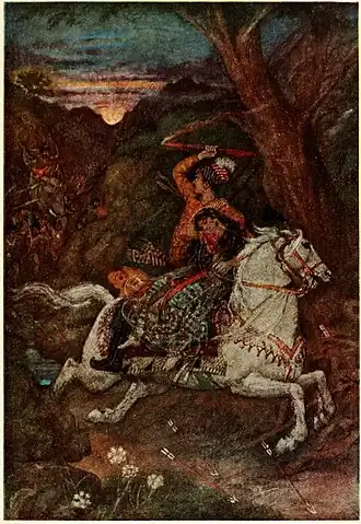 Кувалашва убивает данава; картина Эвелина Пола[англ.]