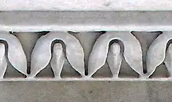 Лесбийский киматий. Деталь карниза с Форума Траяна в Риме