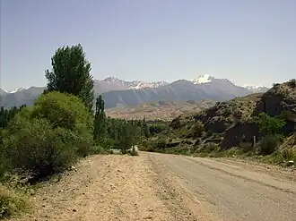 Вид на горы из села Тамга