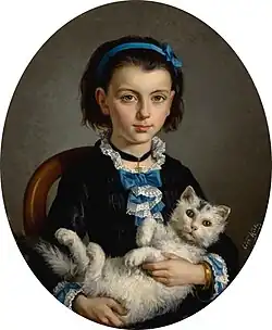 Девочка с кошкой