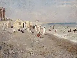 Леон Прентан. Beach at Onival 1907