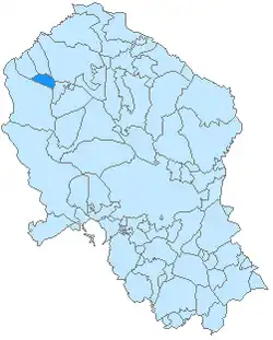 Расположение муниципалитета Ла-Гранхуэла на карте провинции