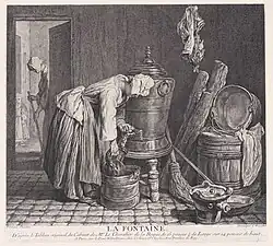 Источник воды. По картине Ж.-Б. С. Шардена. 1739. Офорт