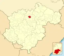 Расположение муниципалитета на карте провинции