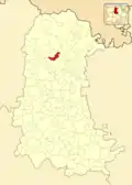 Расположение муниципалитета на карте провинции
