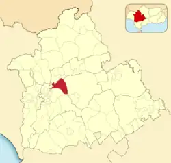 Расположение муниципалитета Ла-Ринконада на карте провинции