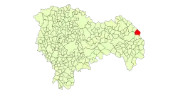 Расположение муниципалитета на карте провинции