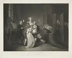 Последнее свидание короля Людовика XVI с семьёй