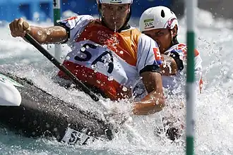 Петер (сзади) и Ладислав Шкантары на Олимпийских играх в Рио-де-Жанейро