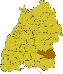 Биберах на карте