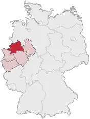 Административный округ Мюнстер на карте