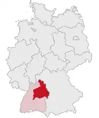Административный округ Штутгарт на карте