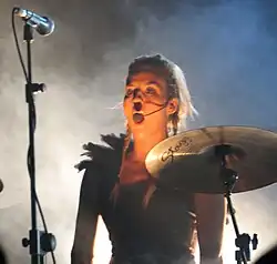 Ева на концерте в Копере в 2008 году