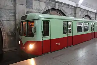 Поезд на станции.  6 января 2014 года