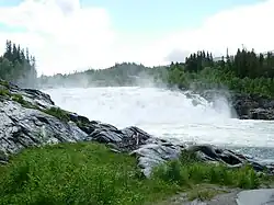 Водопад Лаксфорсен на реке