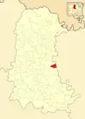 Расположение муниципалитета на карте провинции