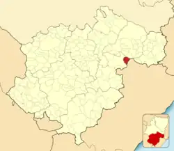 Расположение муниципалитета на карте провинции