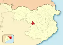 Расположение муниципалитета на карте провинции