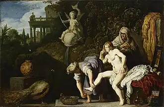 Вирсавия за туалетом. Питер Ластман. Эрмитаж